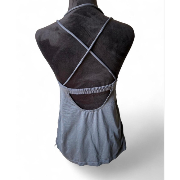 Lululemon Gray Drawstring Ruched Halter Swim Top XL Estimate - Picture 2 of 4